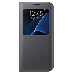 Кожен калъф S View Cover за Samsung Galaxy S7 Edge G935
