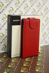 Калъф Флип за Sony Xperia М2 червен