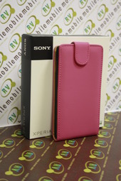Калъф Флип за Sony Xperia M розов