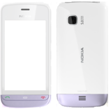 Панел Nokia C5-03 бял със сиво