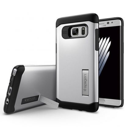 хибриден кейс с поставка и най-висока защита за Samsung Galaxy Note 7 (бял)