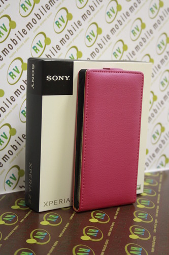 Калъф Флип за Sony Xperia Z1 розов