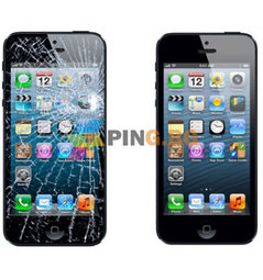 Смяна счупено стъкло на дисплей Iphone 5 или 5S