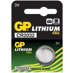 Бутонна литиева батерия CR 2032 3V, GP-BL-CR-2032-1PK