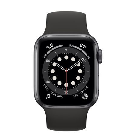 Apple Watch Se Space Gray Aluminum Case With Black Sport Band 40mm