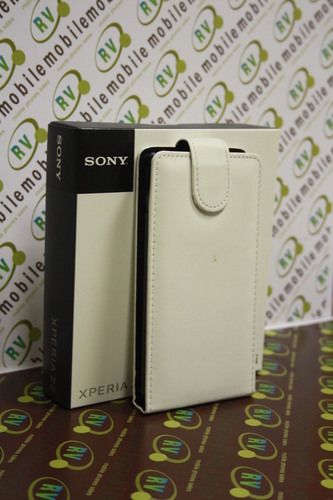 Калъф Флип за Sony Xperia М2 бял