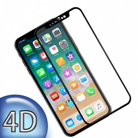 4D Стъклен протектор за цял екран на Apple iPhone X