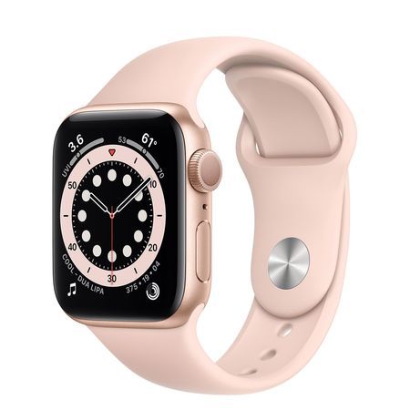 Apple Watch Gold Aluminum Case/pink Sand Sport Band 44mm Series 6