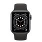 Apple Watch Space Gray Aluminum Case With Black Sport Band 44mm Series 6